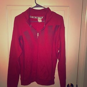 VS PINK HALF ZIP